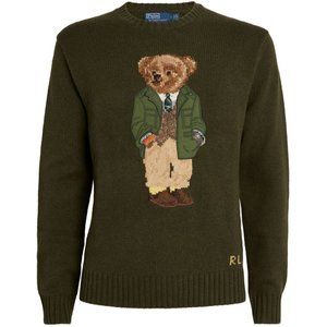 POLO RALPH LAUREN  Wool-Cashmere Polo Bear Sweater
